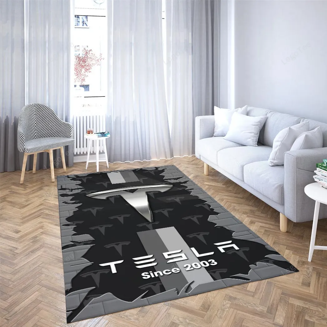 tesla rug gift for tesla lovers gift for him husband boyfriend car133021225728