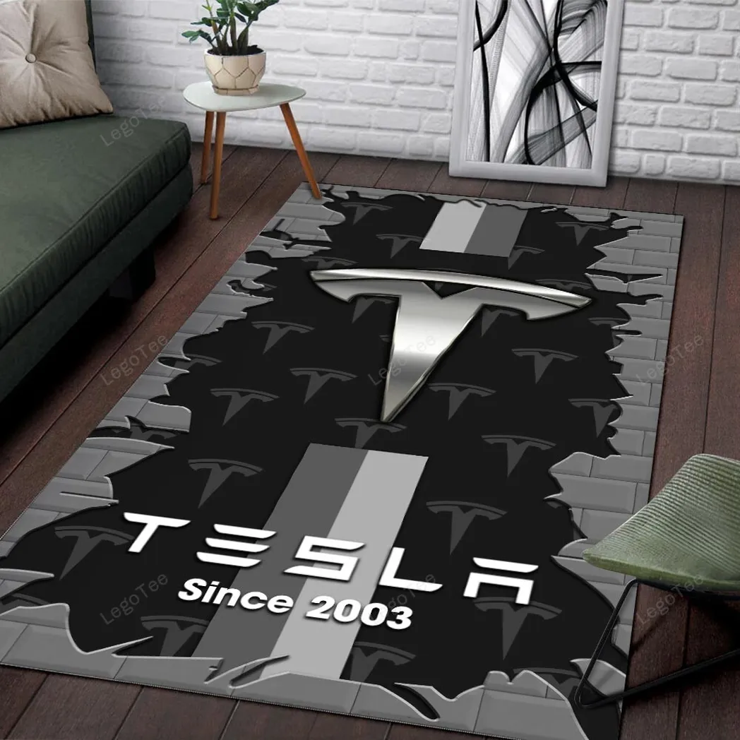 tesla rug gift for tesla lovers gift for him husband boyfriend car133021225728 z0vrl