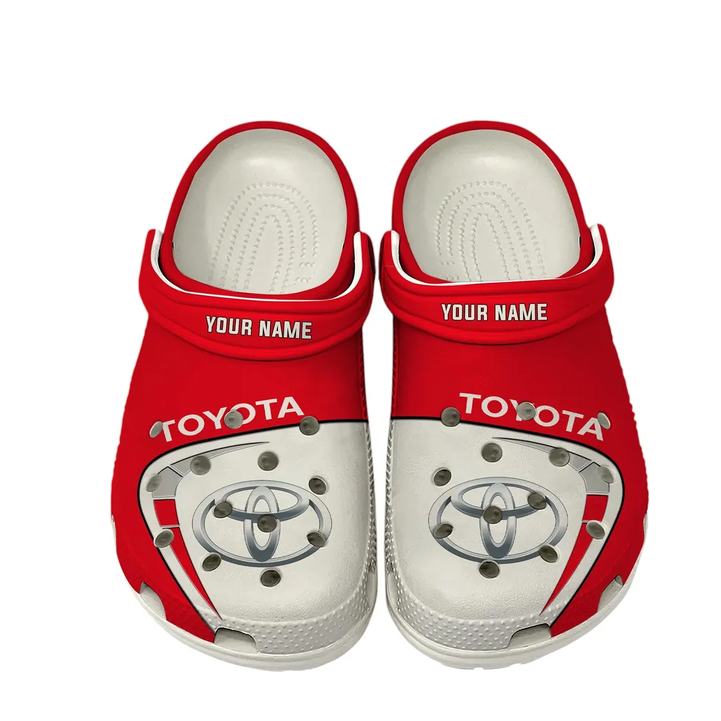 toyota crocs gift for toyota lover gift for him husband boyfriend car16802262565 white nowc6