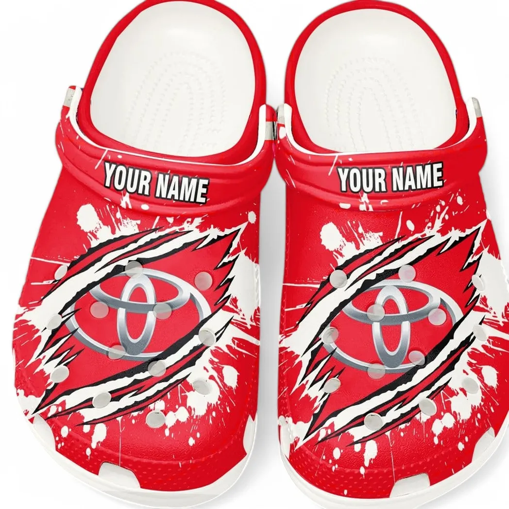 toyota crocs gift for toyota lovers gift for him husband boyfriend car5602192579 white mjtn1