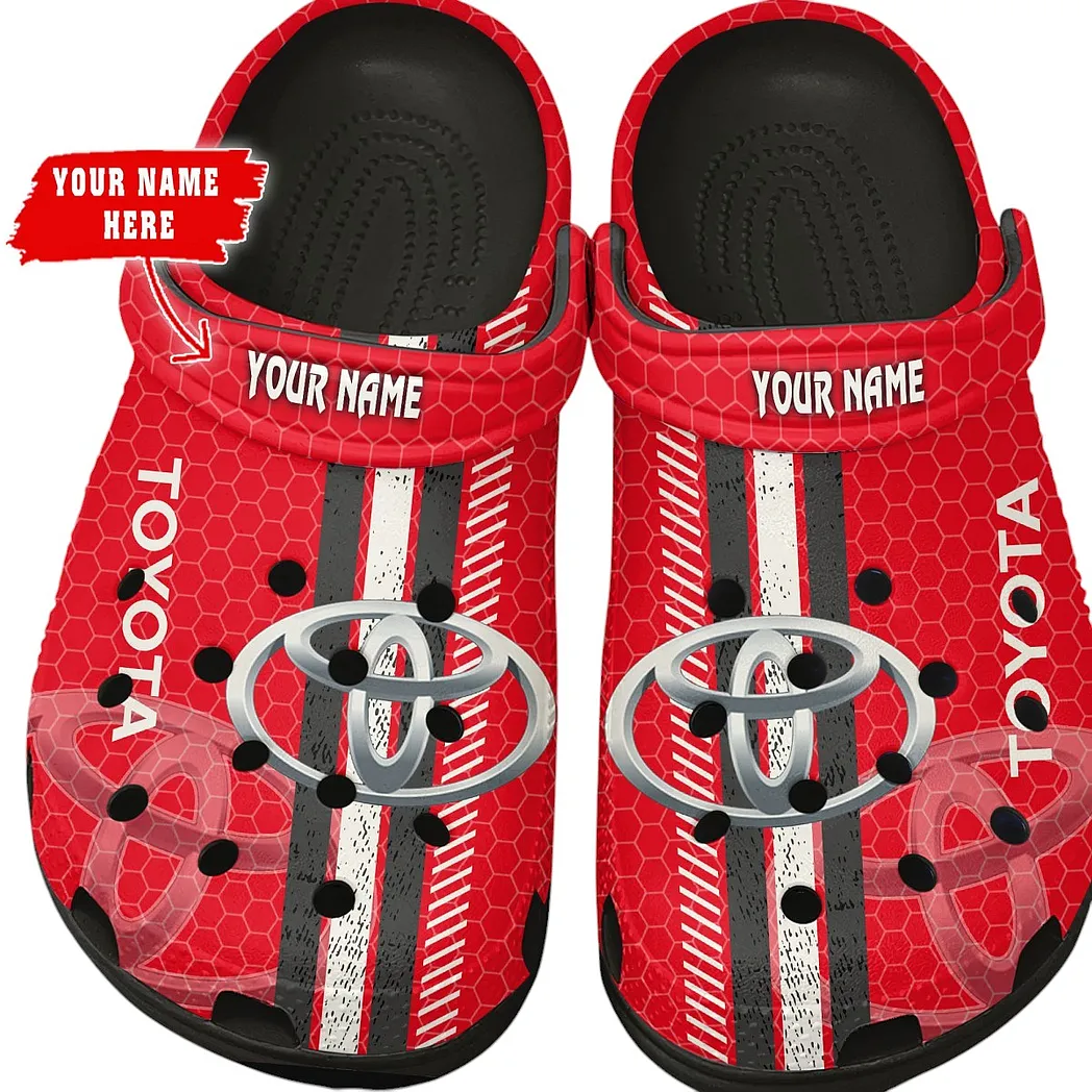 toyota crocs shoes gift for toyota lovers birthday gift for husband boyfriend car82022025661 black m8m12