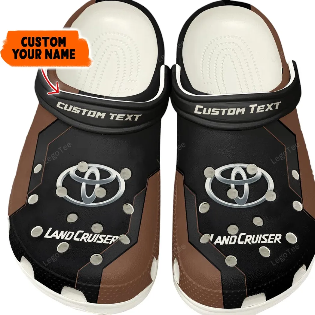 toyota land cruiser crocs gift for toyota land cruiser lovers gift for him husband boyfriend brown car140021225557 2 h3vc6