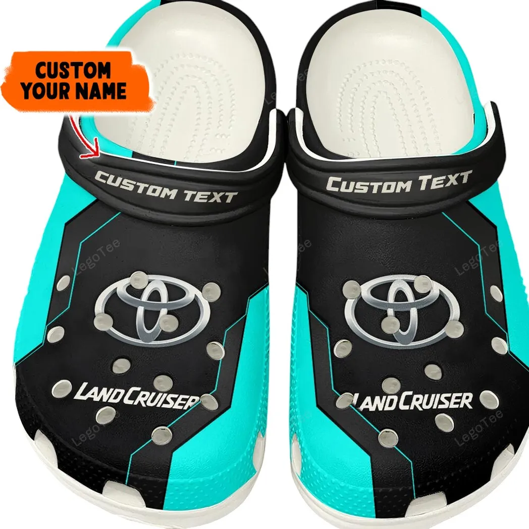 toyota land cruiser crocs gift for toyota land cruiser lovers gift for him husband boyfriend cyan car140021225557 3 2mznl