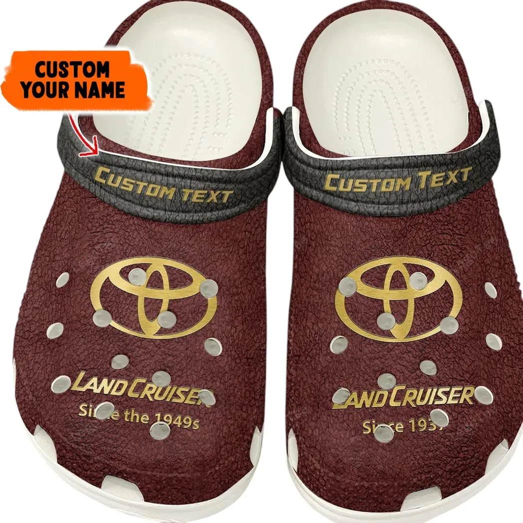 toyota land cruiser crocs gift for toyota land cruiser lovers gift for him husband boyfriend red car141021225666 8