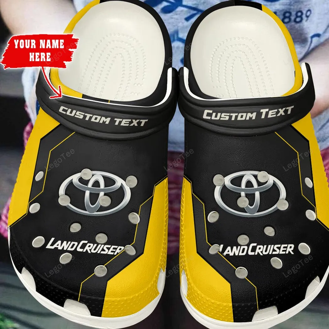 toyota land cruiser crocs gift for toyota land cruiser lovers gift for him husband boyfriend yellow car140021225557 8 kanyo