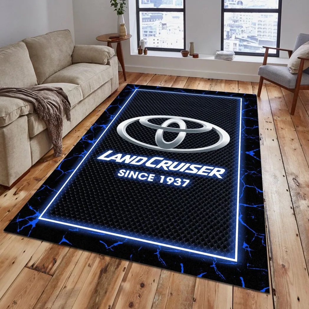 toyota land cruiser rug gift for toyota land cruiser lovers gift for him husband boyfriend car5202192579 blue