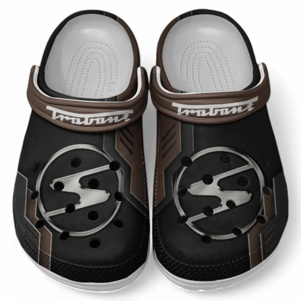 Trabant Crocs Clogs Männer Frauen, Geschenk für Trabant Fan CAR185031525268 - Braun