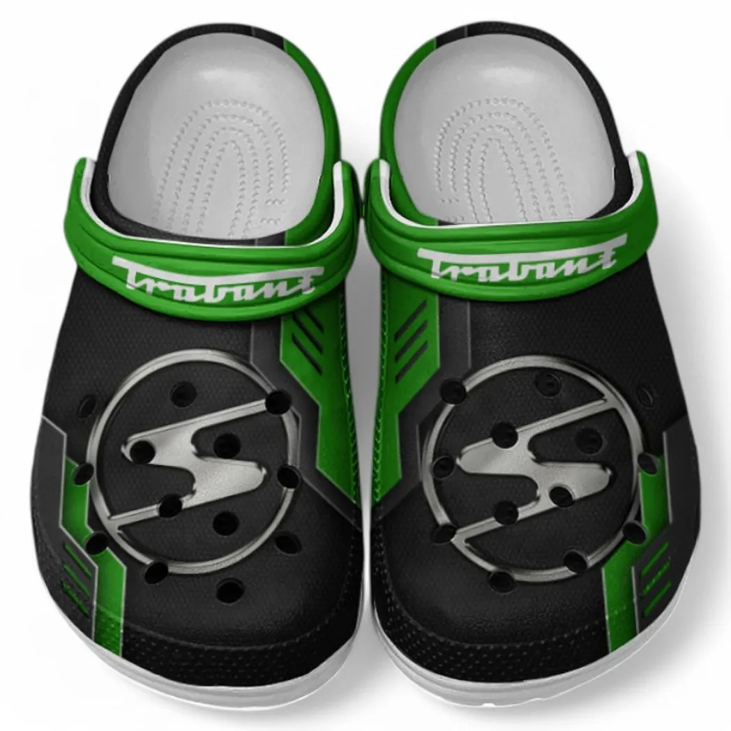 Trabant Crocs Clogs Männer Frauen, Geschenk für Trabant Fan CAR185031525268 - Grün