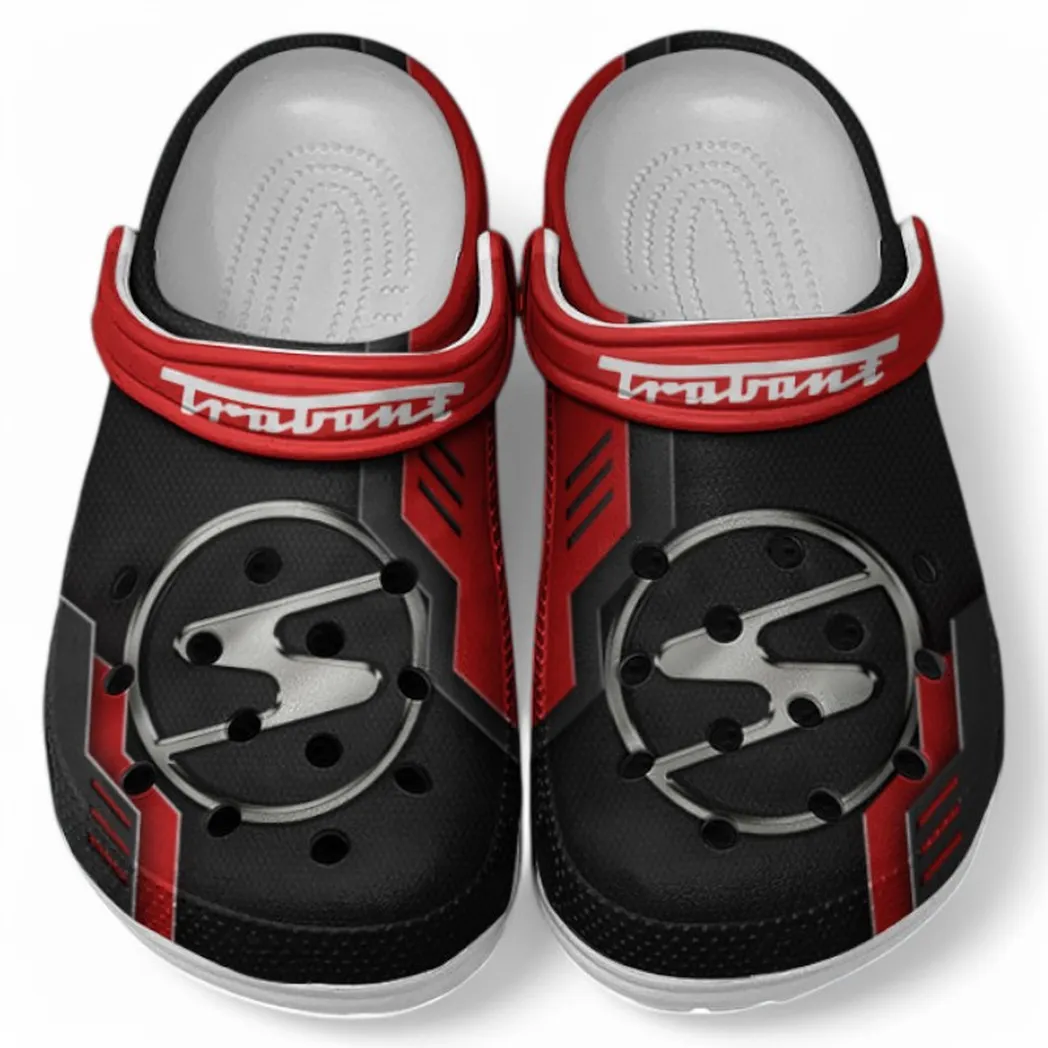 Trabant Crocs Clogs Männer Frauen, Geschenk für Trabant Fan CAR185031525268 - Rot