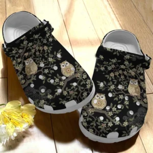 tree and owl pattern clogs crocs f3wsk
