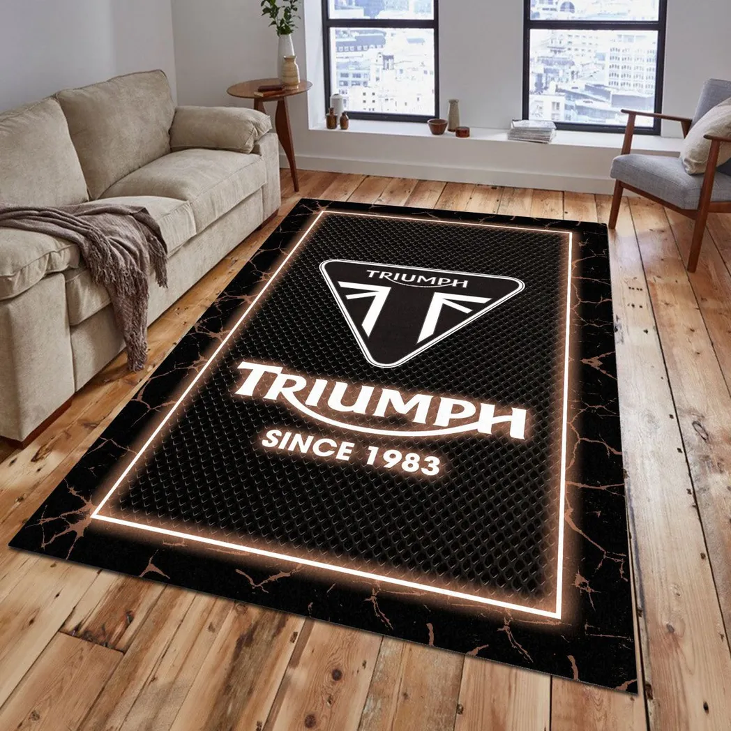 triumph motorcycles rug gift for triumph motorcycles lovers gift for him husband boyfriend car5202192582 brown glc9j