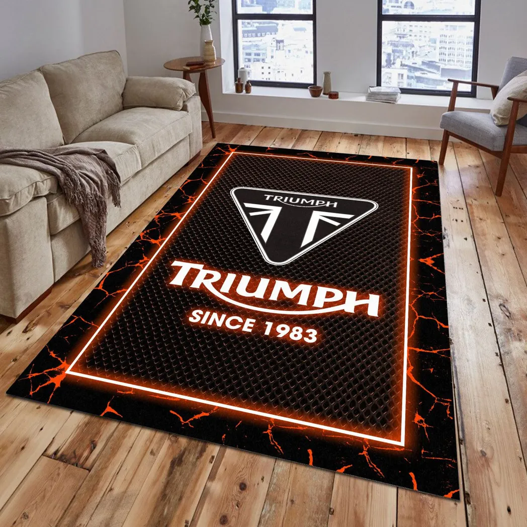 triumph motorcycles rug gift for triumph motorcycles lovers gift for him husband boyfriend car5202192582 orange 6l0ya