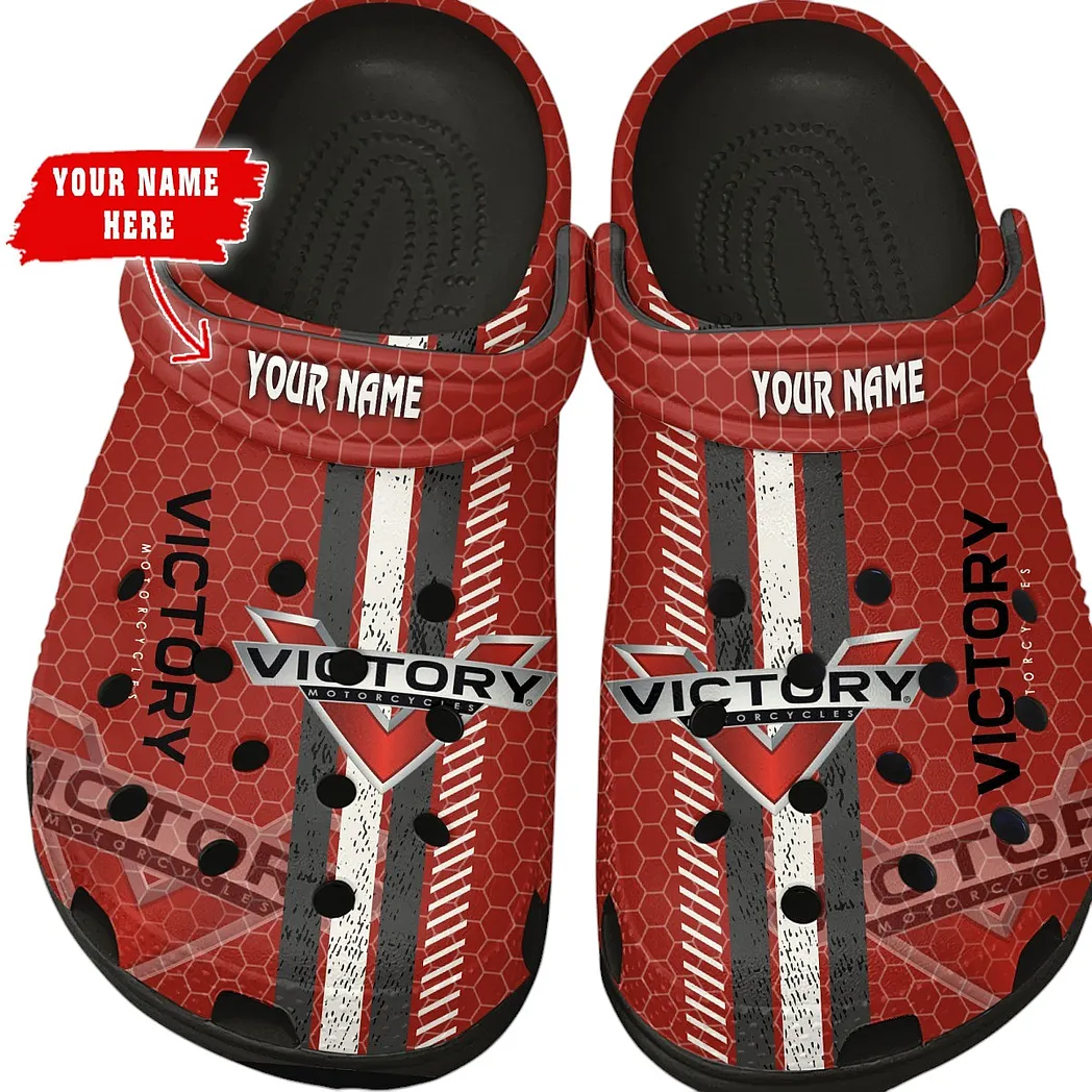 victory motorcycles crocs shoes gift for victory motorcycles lovers birthday gift for husband boyfriend car82022025665 black zahe5