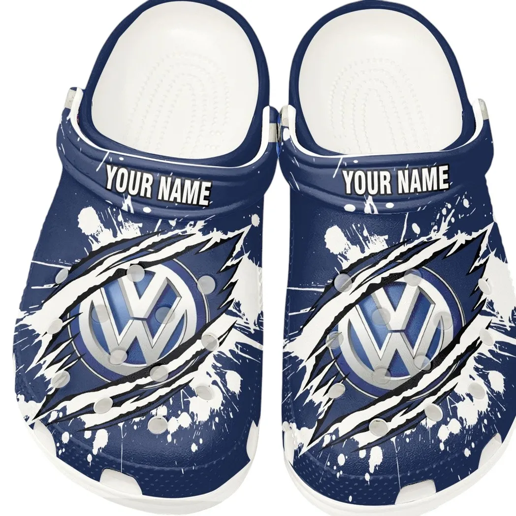 volkswagen crocs gift for volkswagen lovers gift for him husband boyfriend car15303042528 white jvav2