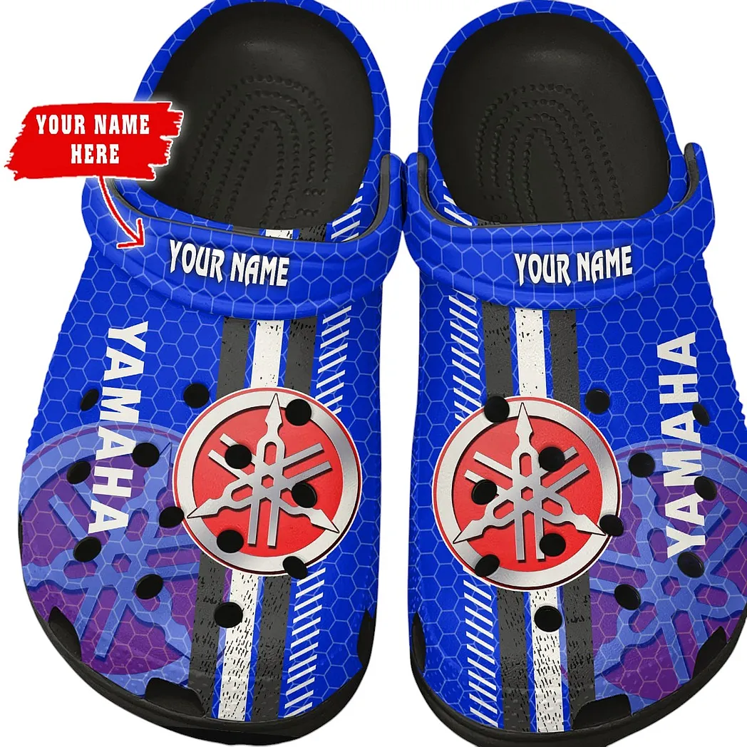 yamaha blue crocs shoes gift for yamaha blue lovers birthday gift for husband boyfriend car82022025668 black