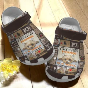 yorkie white sole eat sleep play crocs classic clogs uualr