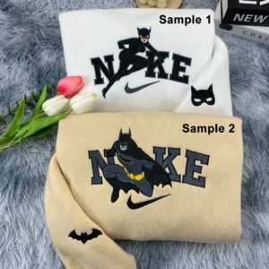 Batman und Catwoman x Nike besticken Hemd, besticken Sweatshirt, modischer Stil für Paare
