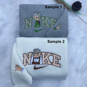 Carl Fredricksen Disney's Movie "UP" x Nike besticken Hemd, besticken Sweatshirt, modischer Stil für Paare