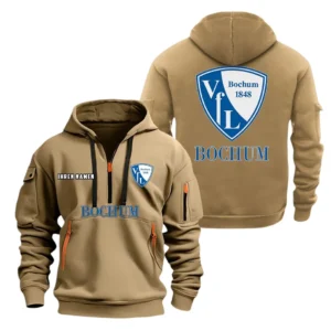 VfL Bochum Hoodie Reißverschluss, Kapuzenpullover mit Allover-Druck BDE08040525245 - Khaki