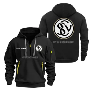 SV Elversberg Hoodie Reißverschluss, Kapuzenpullover mit Allover-Druck BDE08040525249 - Schwarz