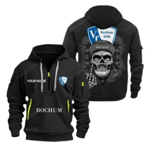 VfL Bochum Hoodie Reißverschluss, Kapuzenpullover mit Allover-Druck VfL Bochum BDE13041125244 - Schwarz