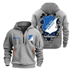 TSG Hoffenheim Hoodie Reißverschluss, Kapuzenpullover mit Allover-Druck TSG Hoffenheim BDE14041125718 - Grau