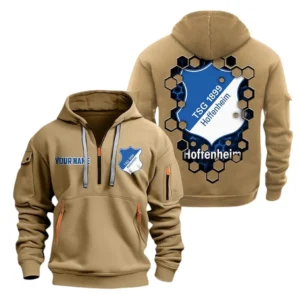 TSG Hoffenheim Hoodie Reißverschluss, Kapuzenpullover mit Allover-Druck TSG Hoffenheim BDE14041125718 - Khaki
