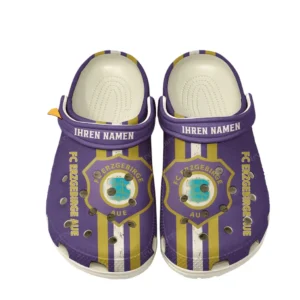 Erzgebirge Aue Crocs Clogs mit Allover-Druck BDE15042525000 - Weiß