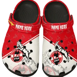 FC Koln Crocs Clogs mit Allover-Druck BDE15042525077 - Schwarz