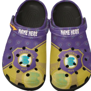 Erzgebirge Aue Crocs Clogs mit Allover-Druck BDE15042525090 - Schwarz