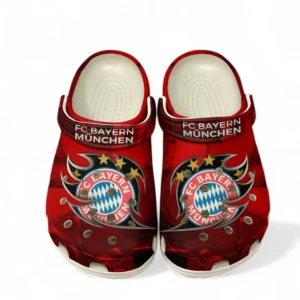 FC Bayern Munchen Crocs Clogs mit Allover-Druck BDE2704252501 - Weiß