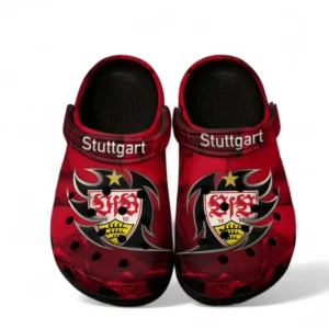 VfB Stuttgart Crocs Clogs mit Allover-Druck BDE2704252508 - Schwarz