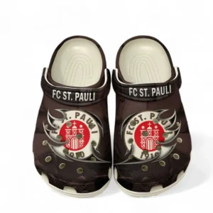 FC St. Pauli Crocs Clogs mit Allover-Druck BDE2704252509 - Weiß