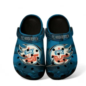 Hansa Rostock Crocs Clogs mit Allover-Druck BDE2704252513 - Schwarz