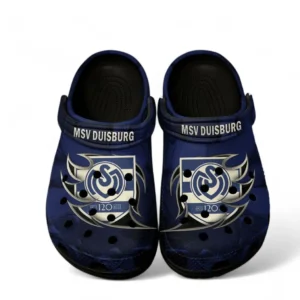MSV Duisburg Crocs Clogs mit Allover-Druck BDE2704252526 - Schwarz