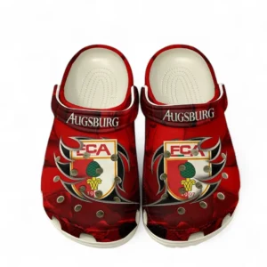 FC Augsburg Crocs Clogs mit Allover-Druck BDE2704252535 - Weiß