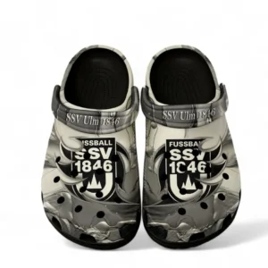 SSV Ulm 1846 Crocs Clogs mit Allover-Druck BDE2704252550 - Schwarz