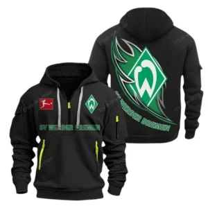 SV Werder Bremen Hoodie Reißverschluss, Kapuzenpullover mit Allover-Druck SV Werder Bremen BDE3004282502 - Schwarz