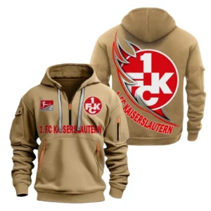 FC Kaiserslautern Hoodie Reißverschluss, Kapuzenpullover mit Allover-Druck FC Kaiserslautern BDE3004282508 - Khaki