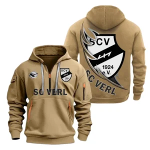 SC Verl Hoodie Reißverschluss, Kapuzenpullover mit Allover-Druck SC Verl BDE3004282510 - Khaki