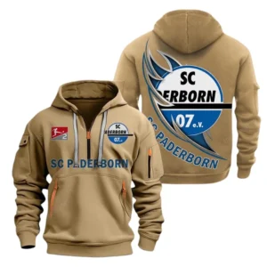 SC Paderborn Hoodie Reißverschluss, Kapuzenpullover mit Allover-Druck SC Paderborn BDE3004282515 - Khaki