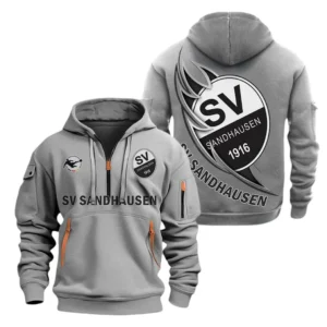 SV Sandhausen Hoodie Reißverschluss, Kapuzenpullover mit Allover-Druck SV Sandhausen BDE3004282517 - Grau