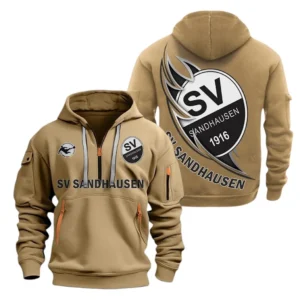 SV Sandhausen Hoodie Reißverschluss, Kapuzenpullover mit Allover-Druck SV Sandhausen BDE3004282517 - Khaki