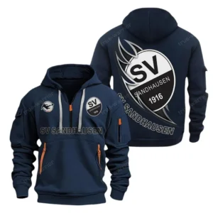 SV Sandhausen Hoodie Reißverschluss, Kapuzenpullover mit Allover-Druck SV Sandhausen BDE3004282517 - Marineblau