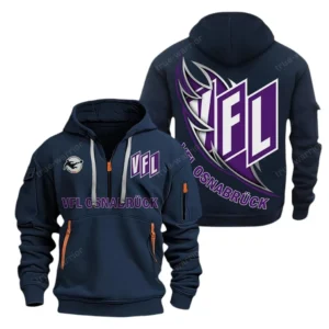 VfL Osnabruck Hoodie Reißverschluss, Kapuzenpullover mit Allover-Druck VfL Osnabruck BDE3004282520 - Marineblau