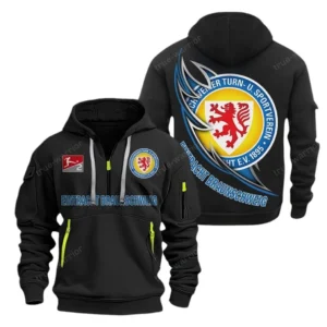 Eintracht Braunschweig Hoodie Reißverschluss, Kapuzenpullover mit Allover-Druck Eintracht Braunschweig BDE3004282539 - Schwarz