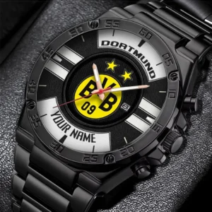 Borussia Dortmund Uhren Herren, Armbanduhr Für Borussia Dortmund Fans BDE3204292503 - Schwarz