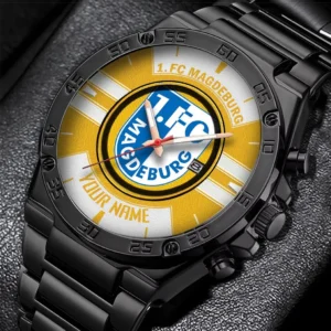 FC Magdeburg Uhren Herren, Armbanduhr Für FC Magdeburg Fans BDE3204292507 - Gelb