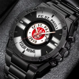 FC St. Pauli Uhren Herren, Armbanduhr Für FC St. Pauli Fans BDE3204292524 - Schwarz