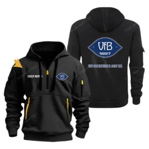 VfB Oldenburg v. 1897 e.V Hoodie Reißverschluss, Kapuzenpullover mit Allover-Druck VfB Oldenburg v. 1897 e.V BDE3304292502 - Schwarz